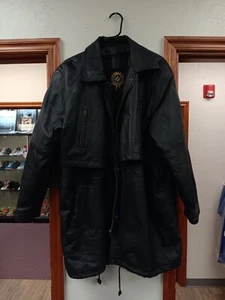Vintage Michael Michelle Usa Leather Jacket size L Preowned Overcoat - Picture 1 of 4