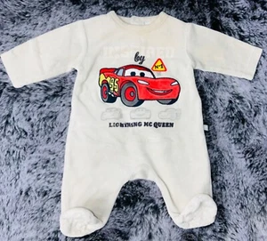 Nicki Velour Strampler /Schlafanzug 💞💞Gr.50 Disney Baby Frühchen Outfit - Bild 1 von 1