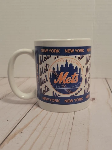 New York Mets MLB Baseball Coffee Tea Mug Cup - Custom Edge Baseball Cover