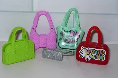Lote de 5 bolsas de boneca Barbie Mattel ~ BOLSAS fashionistas lote de 5 acessórios #4 - Imagem 1 de 4