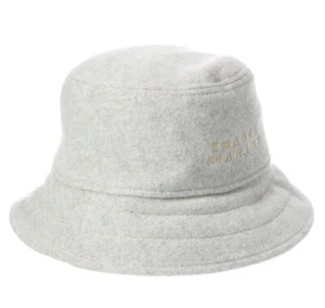 ISABEL MARANT CAPPELLO DONNA GIORGIA WOOL FELT LOGO BUCKET HAT CU048XFAB1C03A02 - Imagen 1 de 4