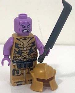 Thanos LEGO Minifigure [sh773] Golden Armour 76237 Sanctuary II: Endgame Battle - Picture 1 of 5