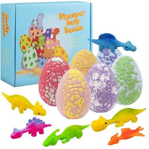 6STK Badebomben Geschenkset Dinosaurier Badebomben für Kinder Badekugeln Bade... - Bild 1 von 7