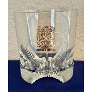 Chivas Regal Scotch glass with gold logo Whiskey drinking glass - Picture 1 of 7