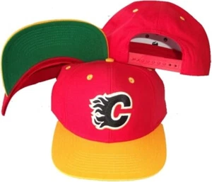 Vintage Calgary Flames Two Tone NHL Snapback Hat / Cap - NWT - Picture 1 of 1
