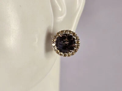 Pendientes de berilo dorado de plata de ley Estate para mujer 9,8 g E1799 Foto 1 de 4