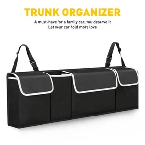 Car Cargo Net Trunk Organizer Hanging Back Seat Storage Organizer Bag For SUV - Picture 1 of 10