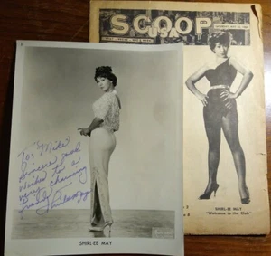 SHIRL-EE MAY Signed & Inscribed 1960's Promo Photo & Scoop USA Cover - Bild 1 von 7