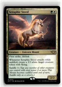 2024 MTG OTJ Seraphic Steed R Creature #232 - Foto 1 di 2