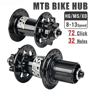32H Bicycle Disc Brake Hub 4 Bearing 6 Palws 72Click MTB Bike QR Thru Axle Hub - Picture 1 of 48