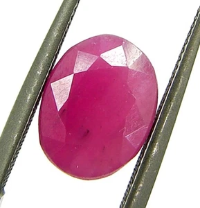 Piedra preciosa suelta de rubí natural de 3,25 quilates corte ovalado piedra de alta calidad sin tratar - 1328 - Imagen 1 de 2