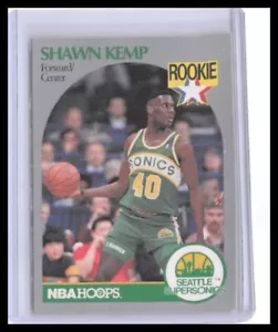 1990 NBA Hoops Shawn Kemp  #279 Rookie Seattle Supersonics - FREE SHIPPING - Picture 1 of 2