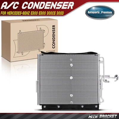 A/C Condenser w/ Bracket for Mercedes-Benz W124 W210 300CE 300D 1990-1993 E300 - Image 1 of 4