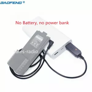 Câble chargeur USB BL-5L 3800mAh batterie 2,5mm pour radio BaoFeng UV-5R UV-S9 plus - Photo 1/4