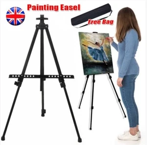 Extendable Artist Studio Painting Easel Tripod Display Telescopic Board Stand UK - Picture 1 of 9