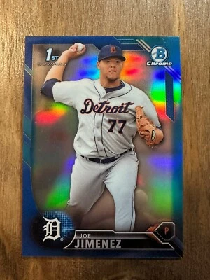 JOE JIMENEZ 2016 Bowman Chrome BLUE REFRACTOR ROOKIE #148/150 (BCP225) - Image 1 of 2