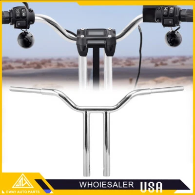 Manillar de barras cromadas 16" MX-T para Harley Sportster XL hierro 883 1200 48 72 FLST Foto 1 de 4