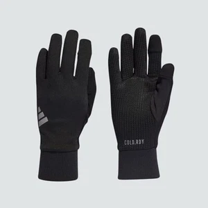 adidas COLD.RDY Reflective Detail Unisex Running Gloves Sports Black NWT HY0670 - Picture 1 of 3