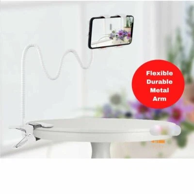 Soporte flexible para teléfono celular móvil con clip 360 soporte de montaje para cama perezosa para automóvil Foto 1 de 4