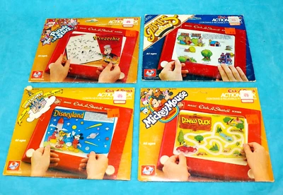Lote De Colección De 4 Paquetes De Acción Etch A Sketch 6 Pantalla Por Pack Total 24 Juegos Disney Foto 1 de 4
