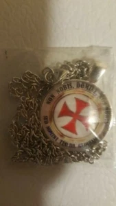 Knights Templar Christian Red Cross Necklace - Afbeelding 1 van 1