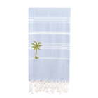 Linum Home Textiles Lucky - Breezy Palm Tree Pestemal Beach Towel Light Weight