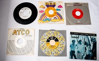 Rock Lot of 5 -45s Kensington Market Guess Who Uriah Heep Delaney & Bonnie Bread Foto 1 de 4