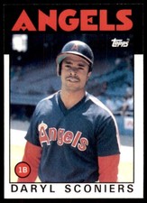 1986 Topps Baseball Card Daryl Sconiers California Angels #193