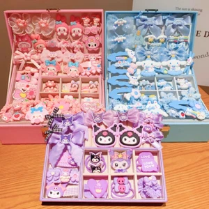 Girl Cute Hairpin Kuromi Cinnamoroll Hair Tie Headwear Hair Accessories Gift Box - Picture 1 of 18