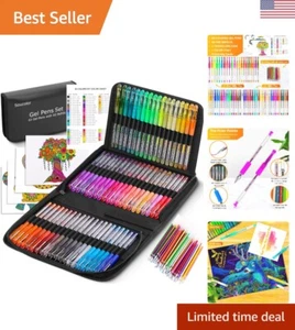 120 Pack Glitter Gel Pens Set - 60 Glitter Pens, 60 Refills, Travel Case & More - Picture 1 of 9