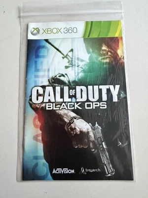 Booklet Only - Microsoft XBox 360 - Call Of Duty Black Ops - Image 1 of 2
