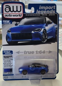 Auto World Import Legends Release 3 Versión A #6 2023 Nissan Z en Azul - Imagen 1 de 3
