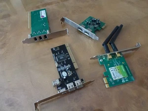 various fire wire cards and a network adapter - Afbeelding 1 van 8