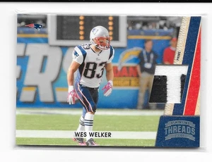 Camiseta deportiva Panini Threads Wes Welker 2011 parche 83/99 número #91 - Imagen 1 de 1