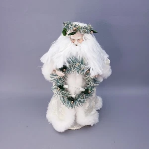 Vintage Midwest Importeure Weihnachtsbaumspitze beleuchteter Kranz Weihnachtsdeko 12 Zoll - Bild 1 von 15