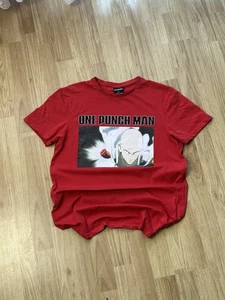 Camiseta One Punch Man Anime Japón Manga Naruto Evangelion Hombres Talla L Roja - Imagen 1 de 13