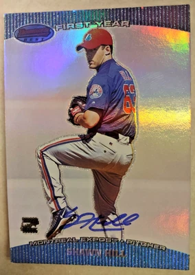 2004 Bowman Best SHAWN HILL MLB Expos 1st Year ROOKIE AUTOGRAPH! FREE S&H! - Image 1 of 2