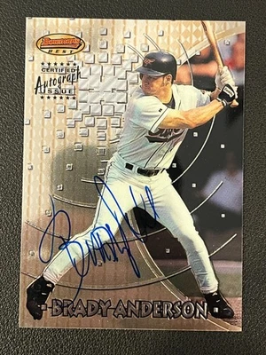 Brady Anderson 1997 Bowman's Best Auto Orioles 91 - Imagem 1 de 2