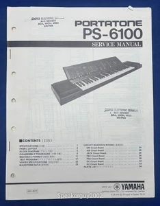 Original Yamaha PortaTone PS-6100 Keyboard Service Manual - Picture 1 of 1