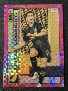 2022 Topps Chrome MLS #28 Francisco Ginella Pink X-Fractor Pitch Prodigies- LAFC - Imagen 1 de 3
