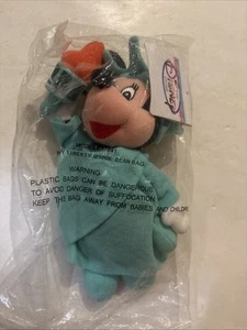 Statue of Liberty Minnie Mouse 9" Bean Bag Plush Doll Disney Store NWT - Bild 1 von 4