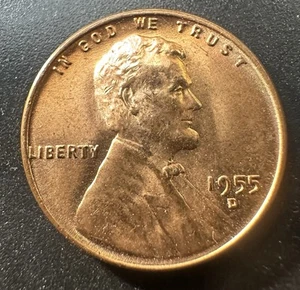 1955 D Lincoln Wheat Cent Doubled Die - DDO-001, FS-101 - UNC - Picture 1 of 16