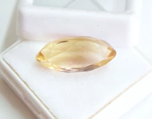 8,50 Cts. Piedra preciosa natural bicolor Bolivia con forma de marquesa ametrino certificada - Imagen 1 de 4