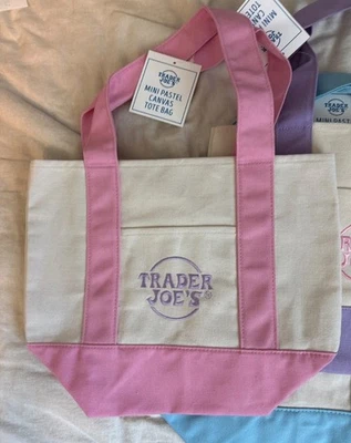 Сумка-тоут Trader Joe's Mini пастельно-розовая 2025 - Изображение 1 из 2
