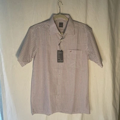 Daniel Hechter Paris Button Down Short Sleeve Dress Shirt Med - Image 1 of 2