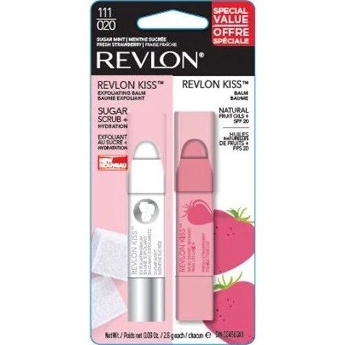 Revlon Kiss Exfoliating Balm & Revlon Kiss Balm Fresh Strawberry 111/025 - Image 1 of 1
