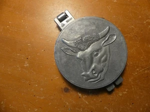 Vintage Hamburger Press Patty Maker with Embossed Cow - Picture 1 of 9