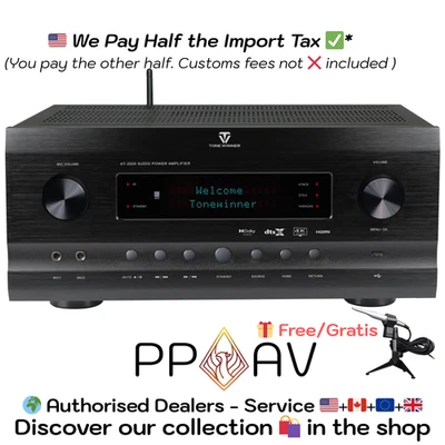 ToneWinner AT-2000 - 7.2.4 Dolby Atmos Receiver - 11x160W 8Ω - Image 1 of 4
