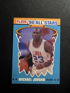 1990-91 Fleer All-Star Michael Jordan #5 gg - Foto 1 di 2