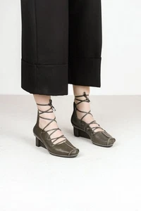 Trippen Damenschuhe 9 39 Klinge braun Leder geformter Absatz - Bild 1 von 5